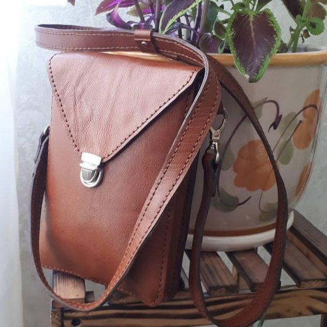 کیف دوشی و کمری مردانه چرمینه برکه